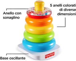FISHER PRICE 5 ANELLI